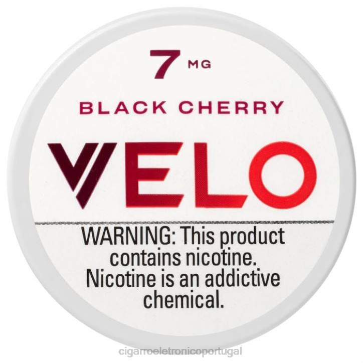 cigarro eletrónico comprar online RB6446 cereja preta VELO bolsa de nicotina 7mg
