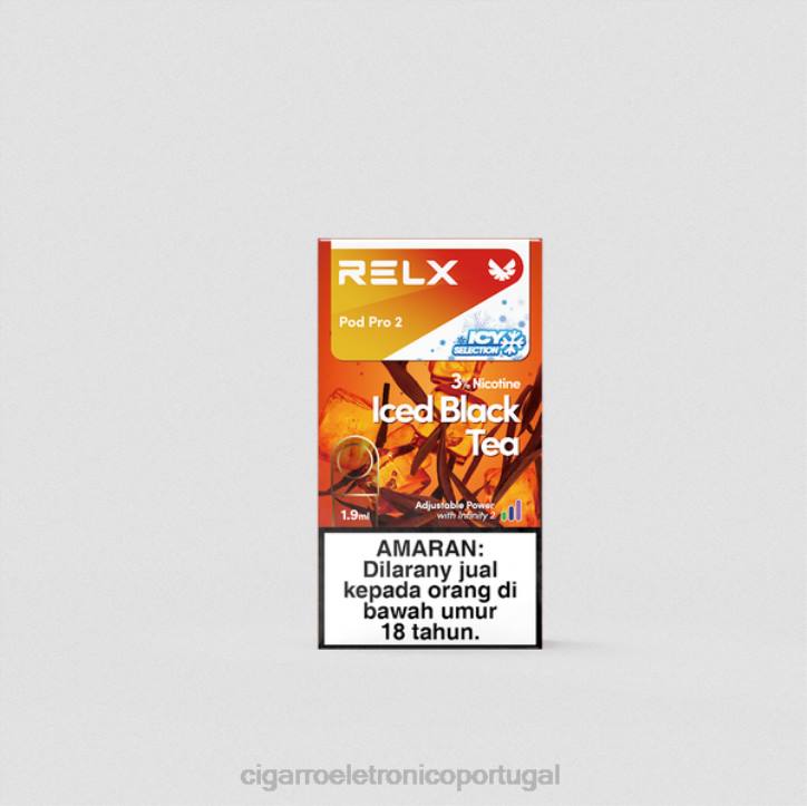 blu cigarro eletrónico portugal RB64249 chá preto gelado RELX Pod Pro 2