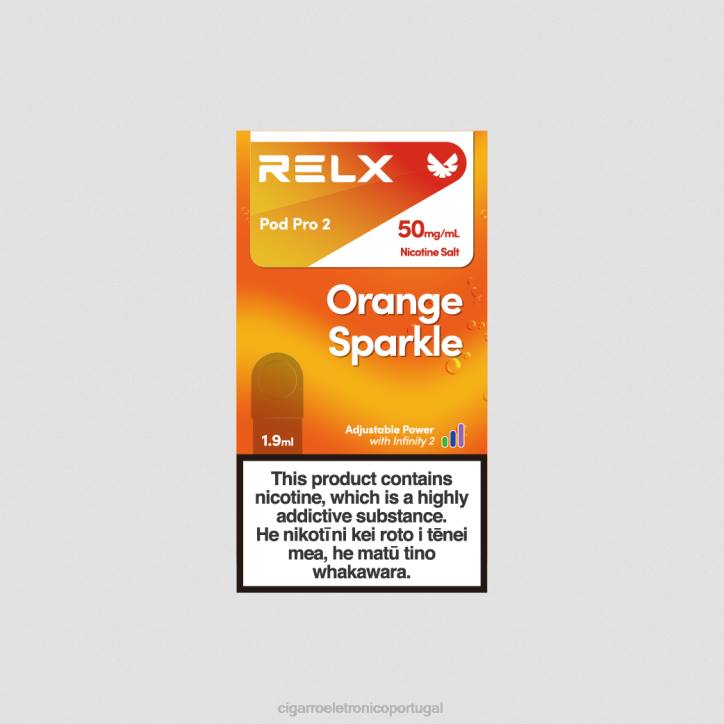 importação cigarro eletrónico portugal RB64240 brilho laranja RELX Pod Pro 2