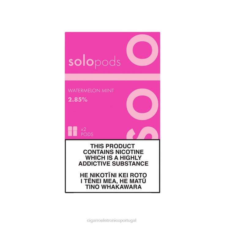 Cigarro Eletrônico Vape - Solo cápsula de reposição pacote com 2 melancia hortelã X8RN861