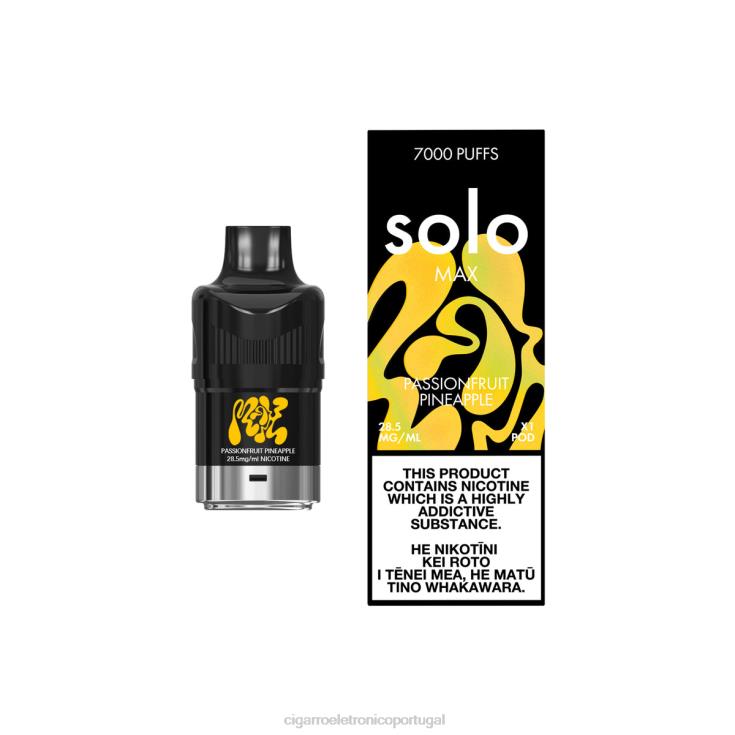 Cigarro Eletrónico Comprar Online - Solo MAX vagem abacaxi maracujá X8RN881
