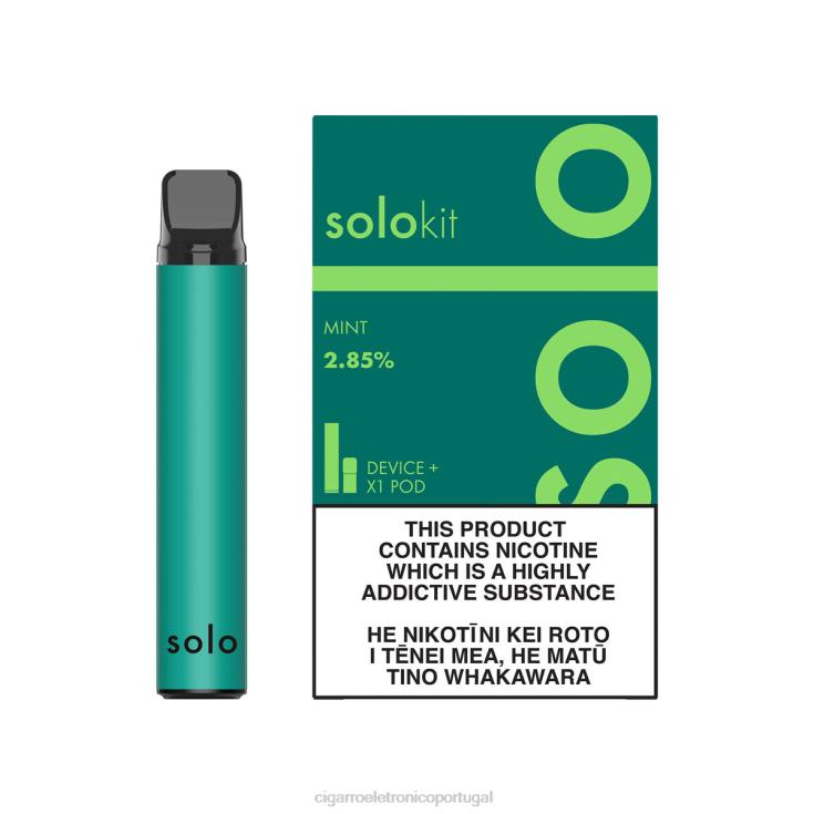 Cigarro Eletrónico Preço Portugal - Solo conjunto de cápsulas hortelã X8RN846
