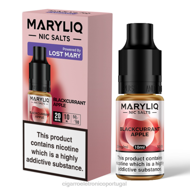 importação cigarro eletrónico portugal RB64440 maçã de groselha LOST MARY MARYLIQ sais de sódio - 10ml - 20mg