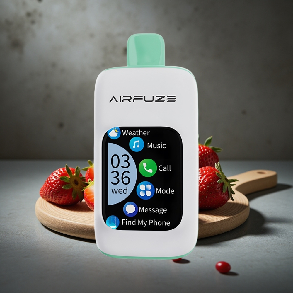 AirFuze Smart 30000 Puffs Disposable Pod Tela Touch 2.01" Morango Verão AirFuze Smart 30000 Puffs Disposable Pod Tela Touch 2.01" Morango Verão