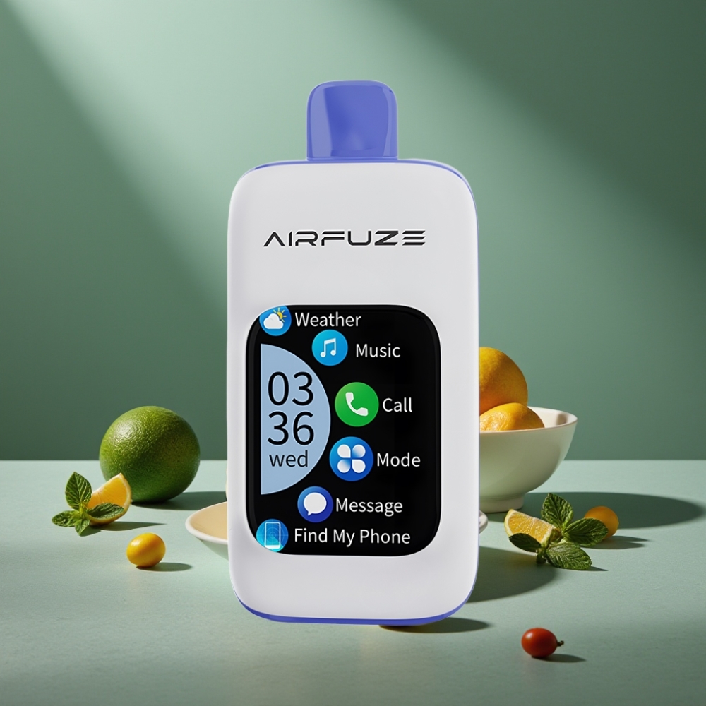 AirFuze Smart 30000 Puffs Disposable Pod com Tela Touch 2.01" e Sabor Menta Miami AirFuze Smart 30000 Puffs Disposable Pod com Tela Touch 2.01" e Sabor Menta Miami
