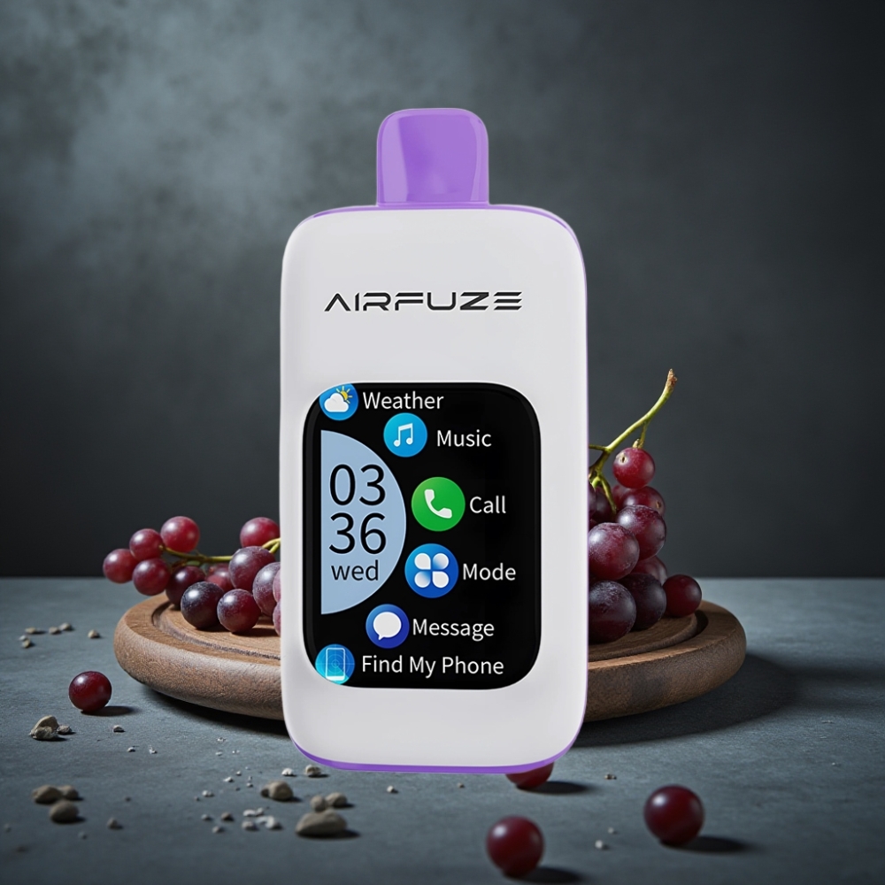 AirFuze Smart Pro 40000 Puffs Recarregável 20ML Uva Explosiva AirFuze Smart Pro 40000 Puffs Recarregável 20ML Uva Explosiva