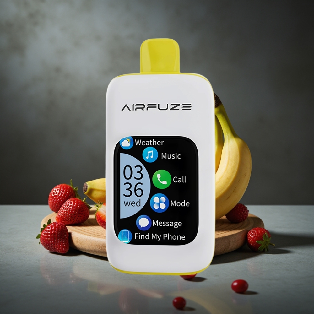 AirFuze Smart Pro 40000 Puffs Recarregável 900mAh 20ML Morango Banana AirFuze Smart Pro 40000 Puffs Recarregável 900mAh 20ML Morango Banana