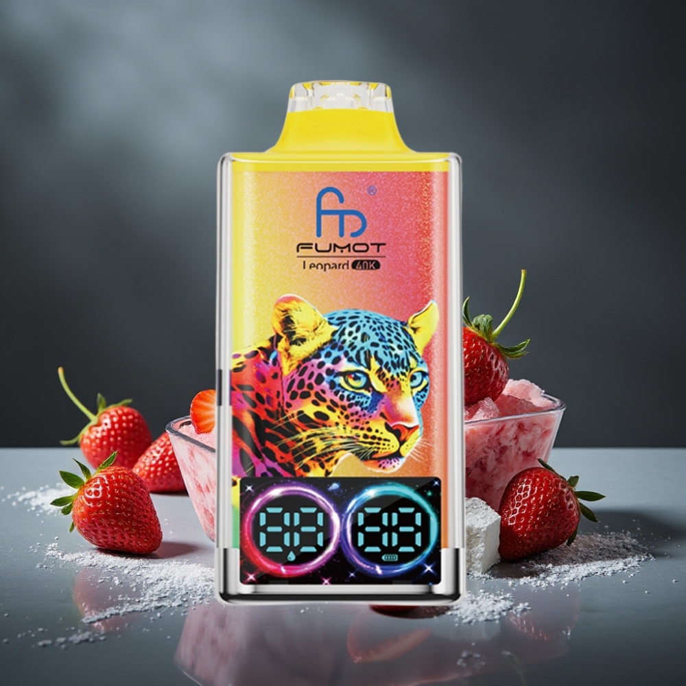Fumot Leopard 40K Puffs 5% Nicotine Dual Mesh Type-C Morango Gelo Fumot Leopard 40K Puffs 5% Nicotine Dual Mesh Type-C Morango Gelo
