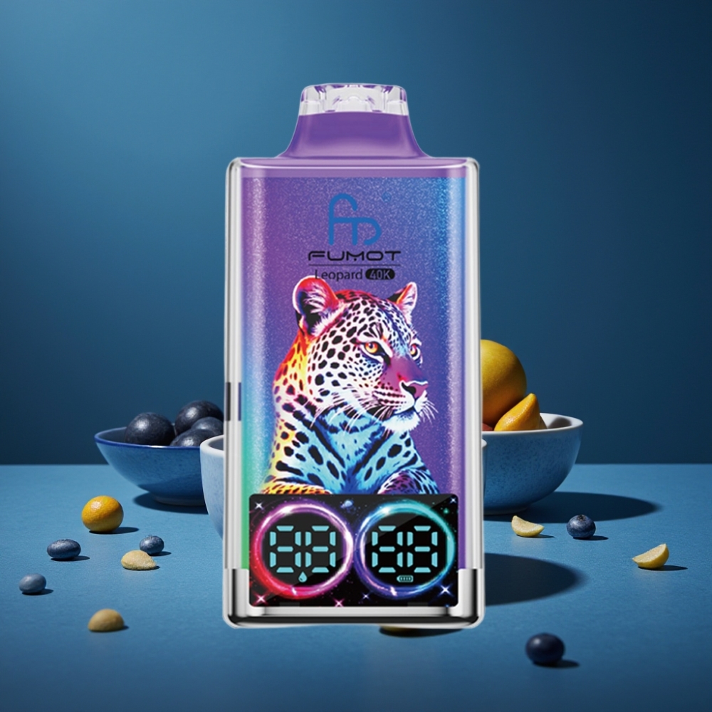 Fumot Leopard 40K Puffs Disposable Vape 700mAh Dual Mesh Mr Blue Tipo-C Display Digital Fumot Leopard 40K Puffs Disposable Vape 700mAh Dual Mesh Mr Blue Tipo-C Display Digital