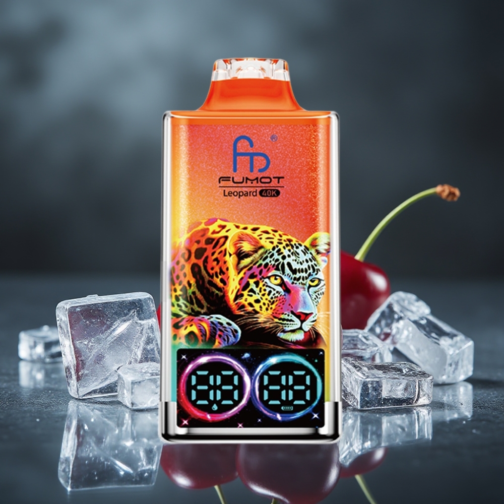 Fumot Leopard 40K Puffs Disposable Vape 700mAh Dual Mesh Type-C Cereja Gelo Fumot Leopard 40K Puffs Disposable Vape 700mAh Dual Mesh Type-C Cereja Gelo
