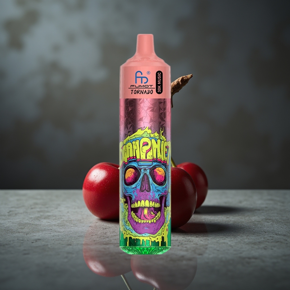 Fumot RandM Tornado 30000 Puffs 30mL 5% 1.0 Ohm Cereja Tripla LED 600mAh Fumot RandM Tornado 30000 Puffs 30mL 5% 1.0 Ohm Cereja Tripla LED 600mAh
