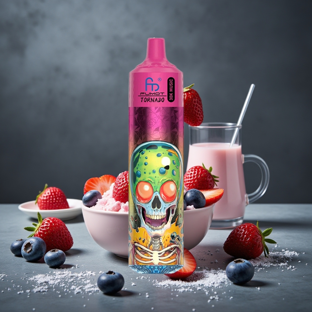 Fumot RandM Tornado 30000 Puffs 30mL 5% LED Mirtilo Morango Framboesa Sorvete Fumot RandM Tornado 30000 Puffs 30mL 5% LED Mirtilo Morango Framboesa Sorvete