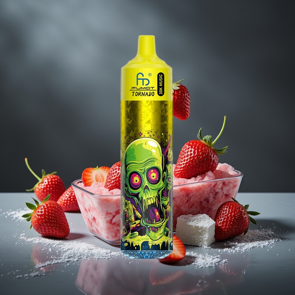 Fumot RandM Tornado 30000 Puffs 30mL 5% Morango Gelo LED 600mAh Recarregável Fumot RandM Tornado 30000 Puffs 30mL 5% Morango Gelo LED 600mAh Recarregável