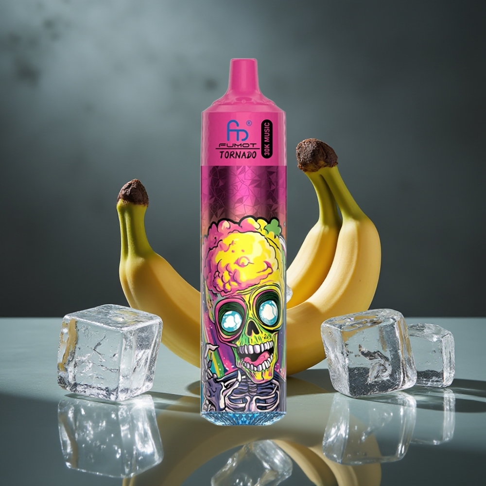 Fumot RandM Tornado 30000 Puffs Banana Ice 30mL 5% 600mAh LED