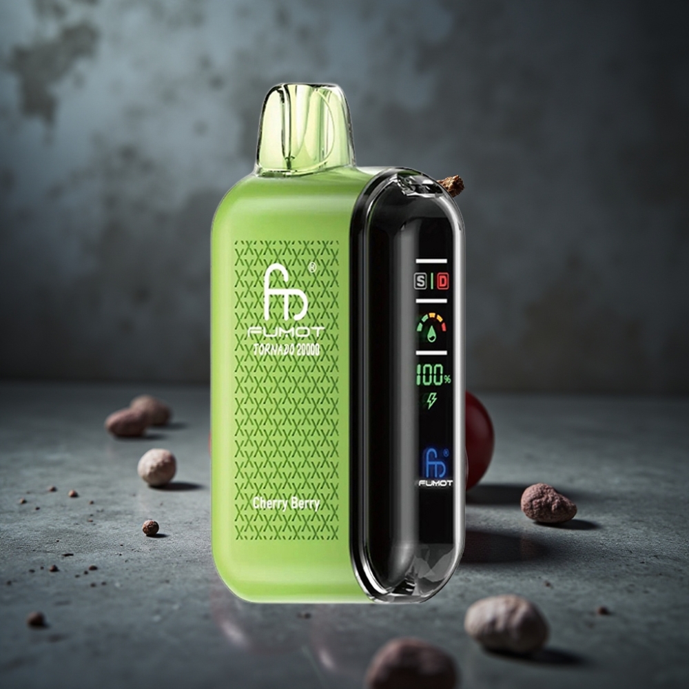 Fumot Tornado 20000 Puffs Dual Mesh 20ml Cereja & Frutas Vermelhas Fumot Tornado 20000 Puffs Dual Mesh 20ml Cereja & Frutas Vermelhas