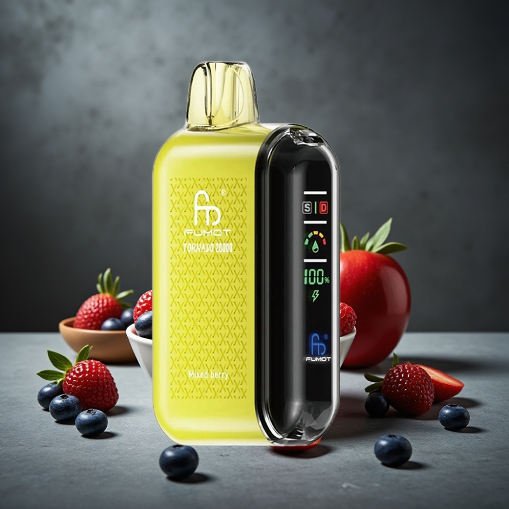 Fumot Tornado 20000 Puffs Dual Mesh Coil 20ml Baga Mista Fumot Tornado 20000 Puffs Dual Mesh Coil 20ml Baga Mista