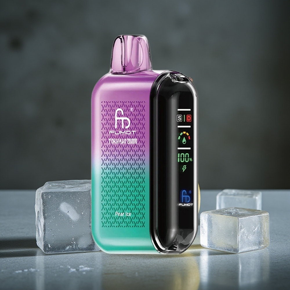 Fumot Tornado 20000 Puffs Dual Mesh Coil 20ml Bateria Recarregável 850mAh Pera Gelo Fumot Tornado 20000 Puffs Dual Mesh Coil 20ml Bateria Recarregável 850mAh Pera Gelo