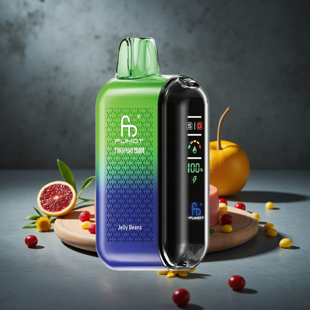 Fumot Tornado 20000 Puffs Dual Mesh Coil 20ml Jelly Beans Fumot Tornado 20000 Puffs Dual Mesh Coil 20ml Jelly Beans