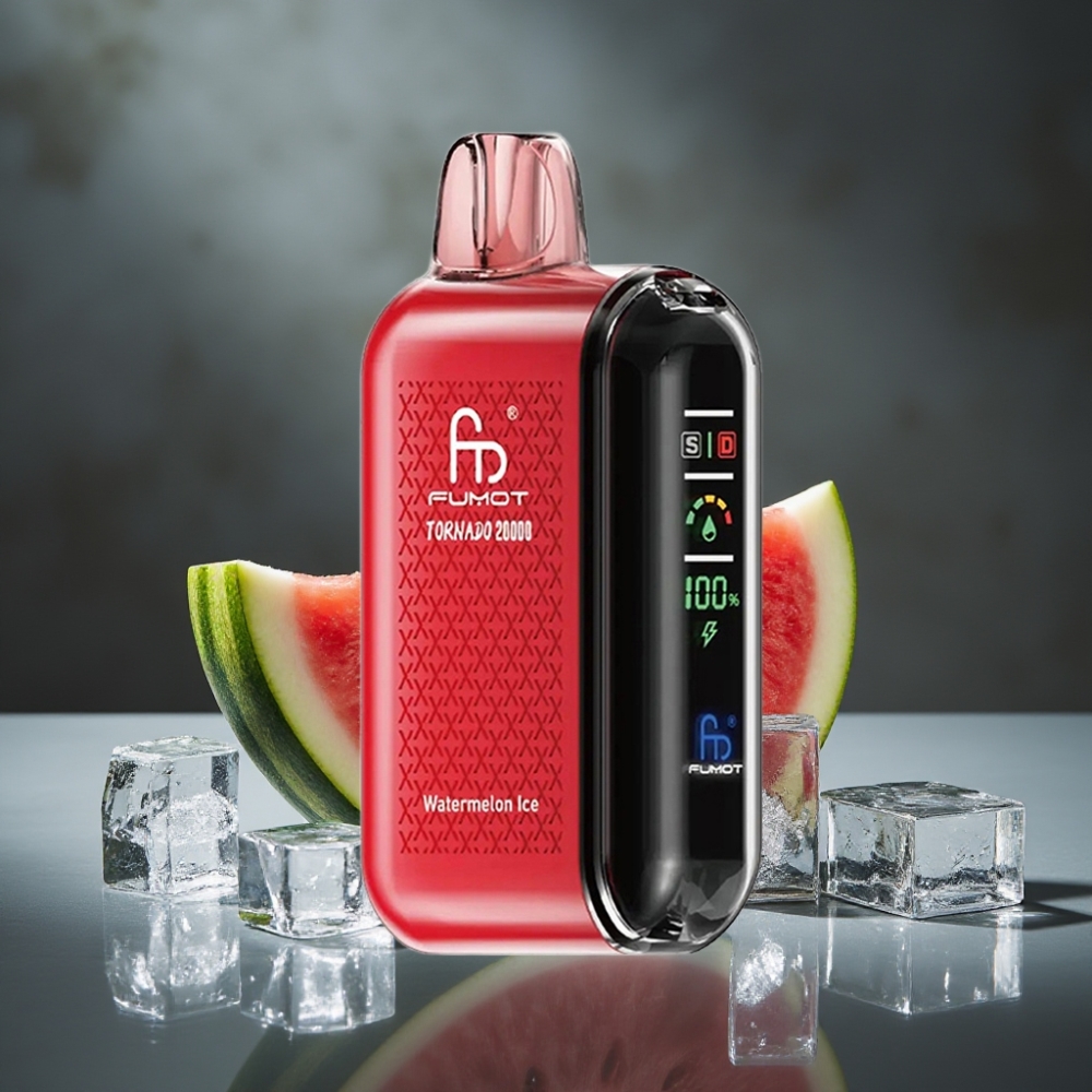 Fumot Tornado 20000 Puffs Dual Mesh Coil 20ml Melancia Gelada Fumot Tornado 20000 Puffs Dual Mesh Coil 20ml Melancia Gelada