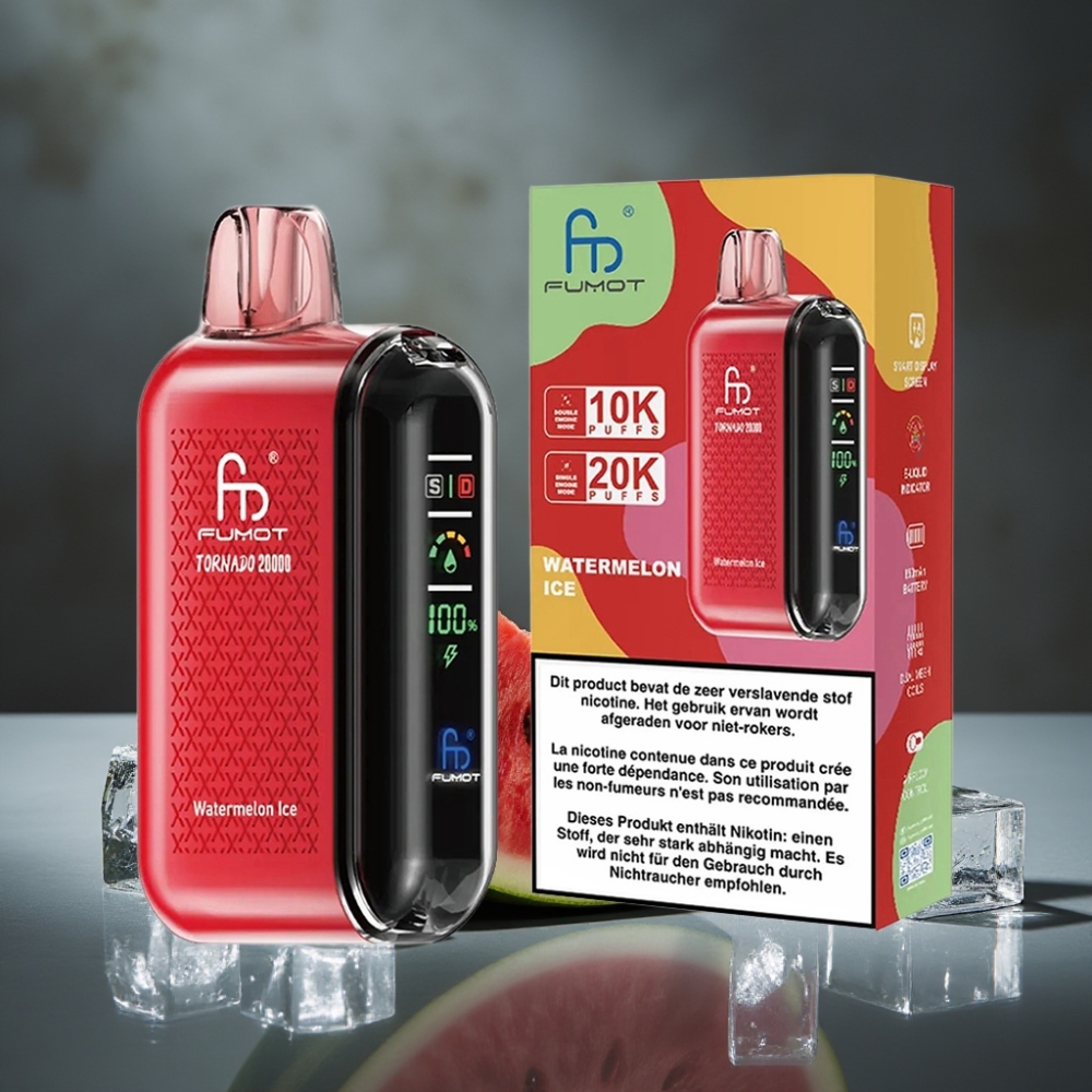Fumot Tornado 20000 Puffs Dual Mesh Coil 20ml Melancia Gelada