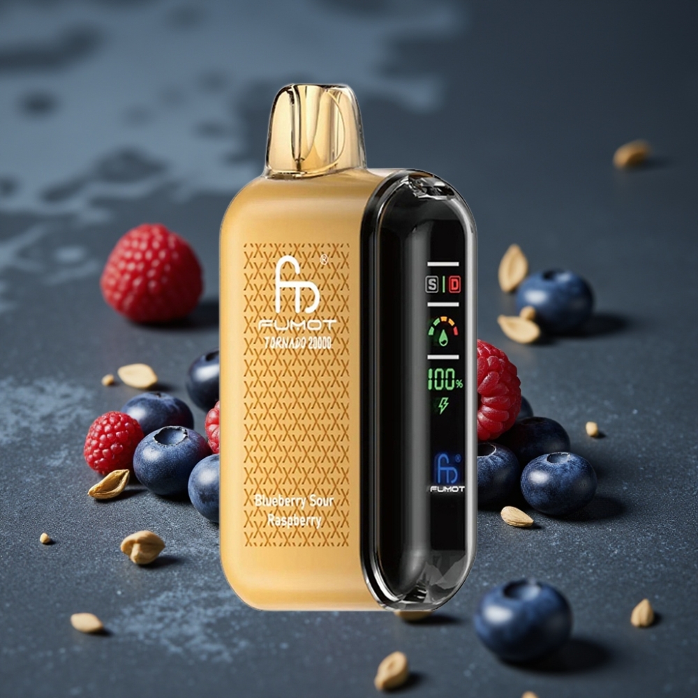 Fumot Tornado 20000 Puffs Dual Mesh Coil 20ml Mirtilo Framboesa Azeda Fumot Tornado 20000 Puffs Dual Mesh Coil 20ml Mirtilo Framboesa Azeda