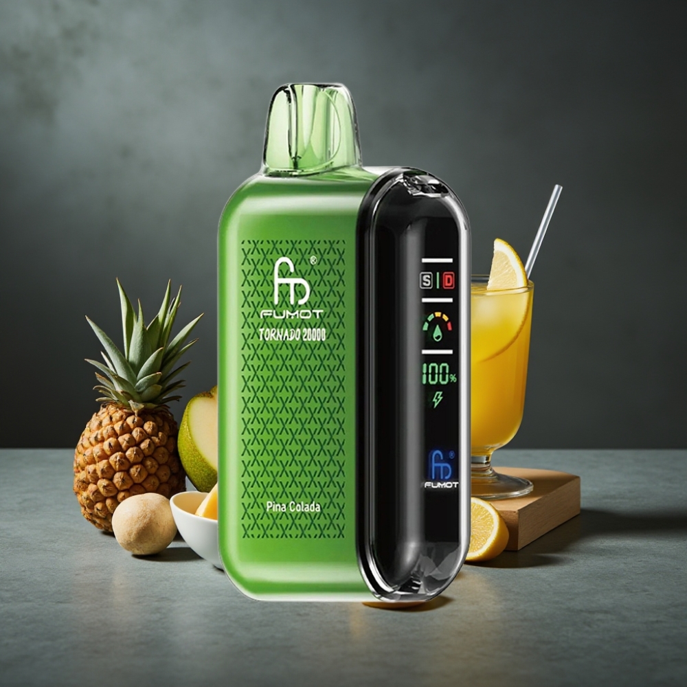 Fumot Tornado 20000 Puffs Dual Mesh Coil 20ml Pina Colada Fumot Tornado 20000 Puffs Dual Mesh Coil 20ml Pina Colada