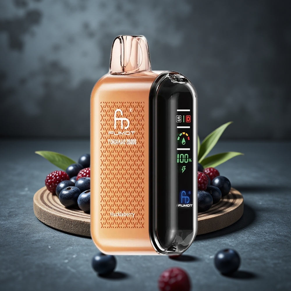 Fumot Tornado 20000 Puffs Dual Mesh Coil Smart Display Huckleberry