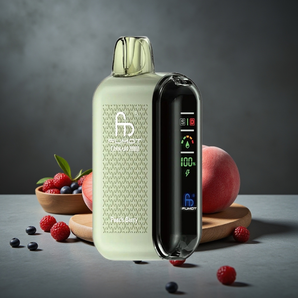 Fumot Tornado 20000 Puffs Dual Mesh Peixe Berry Smart Display Airflow Control