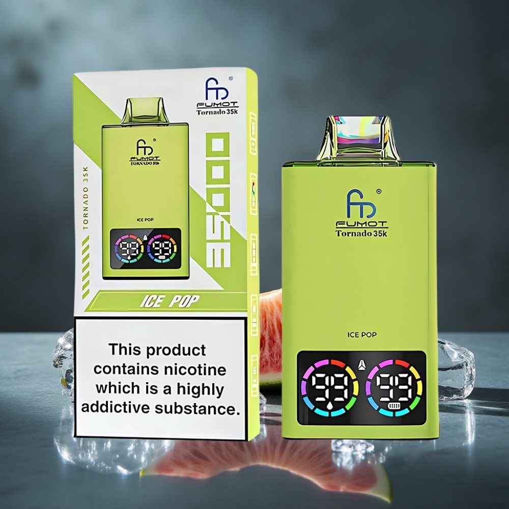 Fumot Tornado 35K Dual Mesh Coil RGB Lights 15ml Ice Pop Popsicle