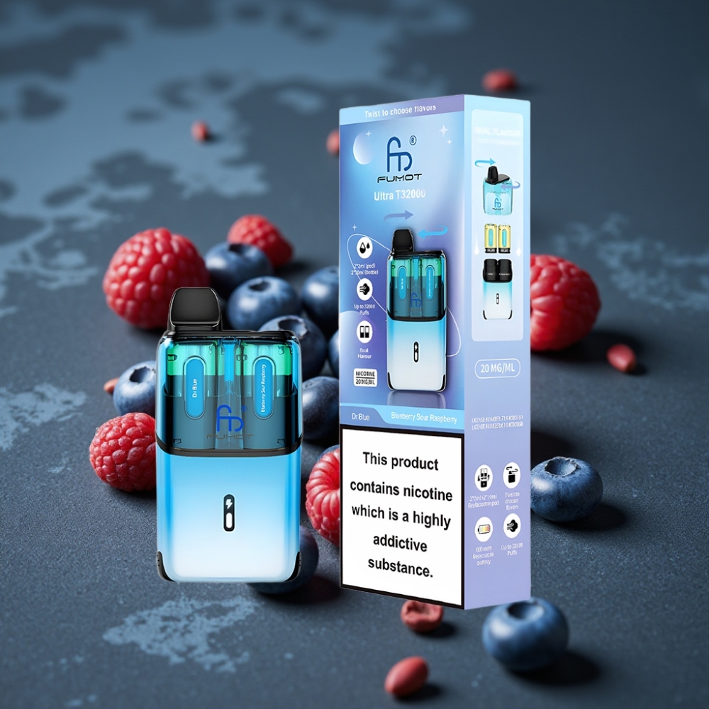 Fumot Ultra T32000 24ml 800mAh Type-C Dr Azul - Mirtilo Framboesa Azeda