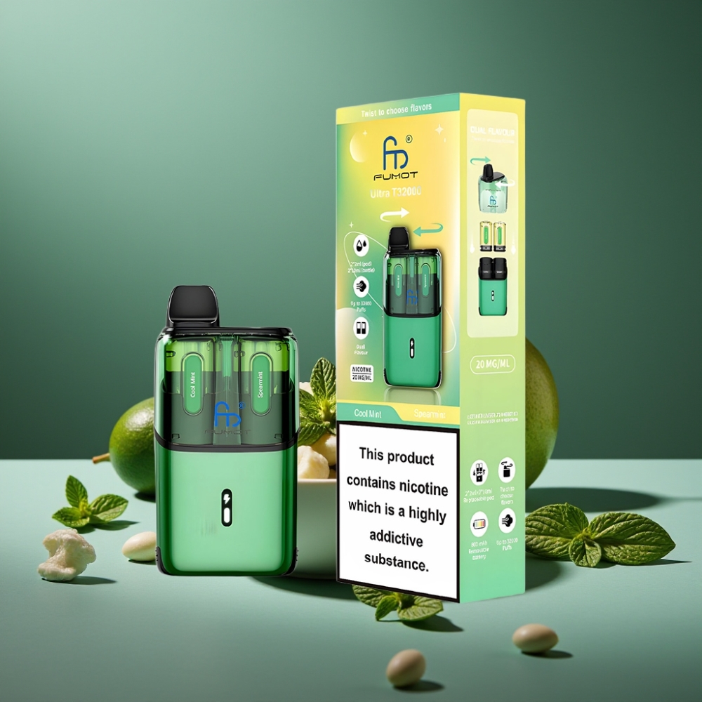 Fumot Ultra T32000 32000 Puffs 24ml 800mAh Type-C Menta Fresca - Hortelã
