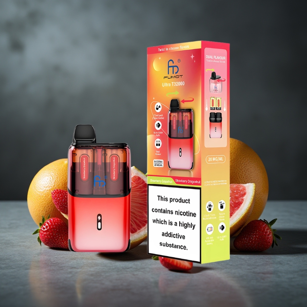 Fumot Ultra T32000 32000 Puffs 800mAh Morango Toranja - Morango Pitaya 24ml Mesh Coil