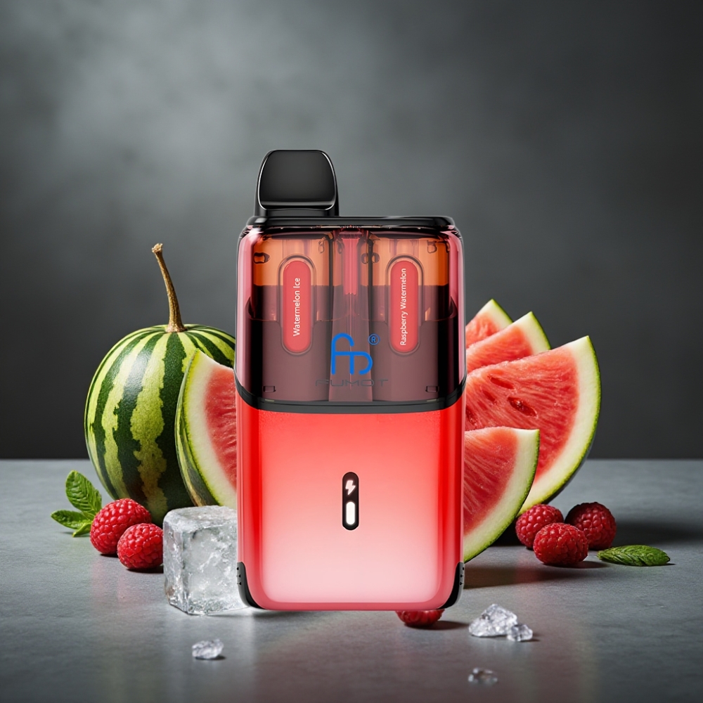 Fumot Ultra T32000 32000 Puffs 800mAh Tipo-C Melancia Gelada - Framboesa Melancia Mesh Fumot Ultra T32000 32000 Puffs 800mAh Tipo-C Melancia Gelada - Framboesa Melancia Mesh