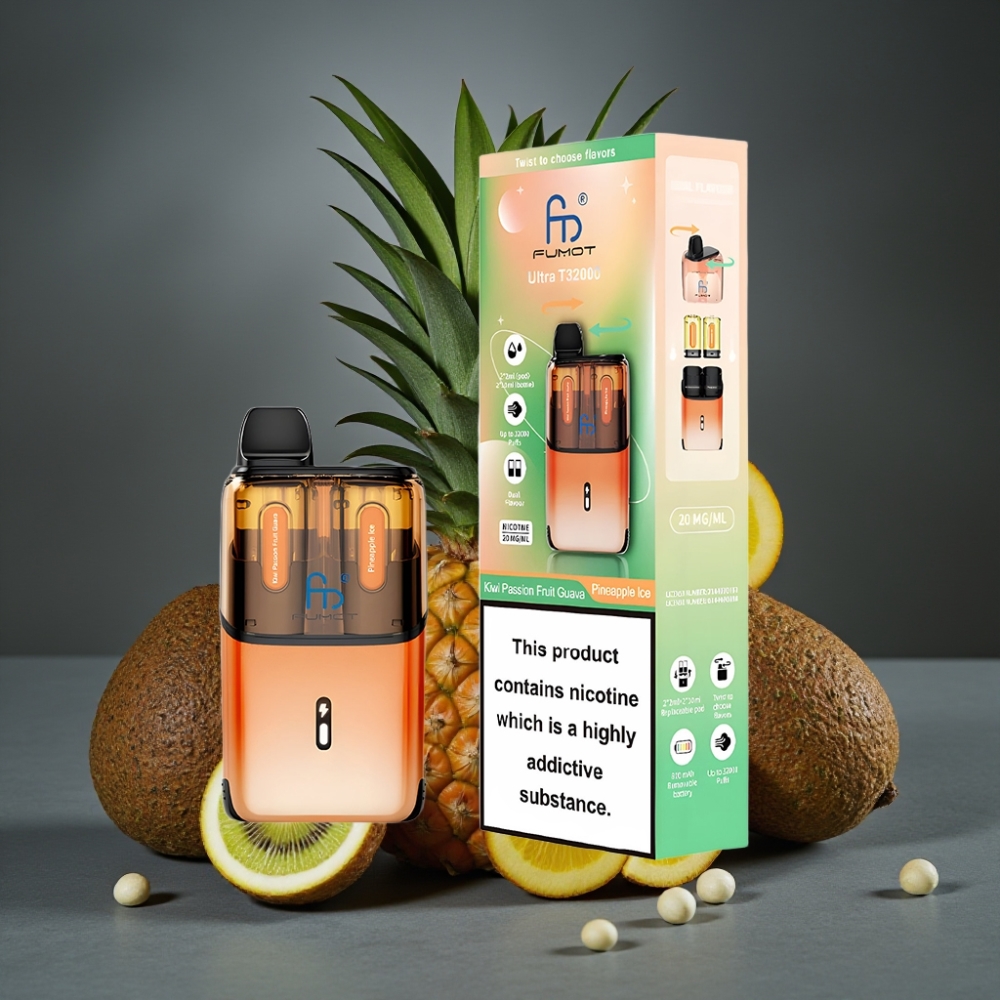 Fumot Ultra T32000 Disposable Vape 32000 puffs 800mAh Kiwi Maracujá Goiaba - Abacaxi Gelo