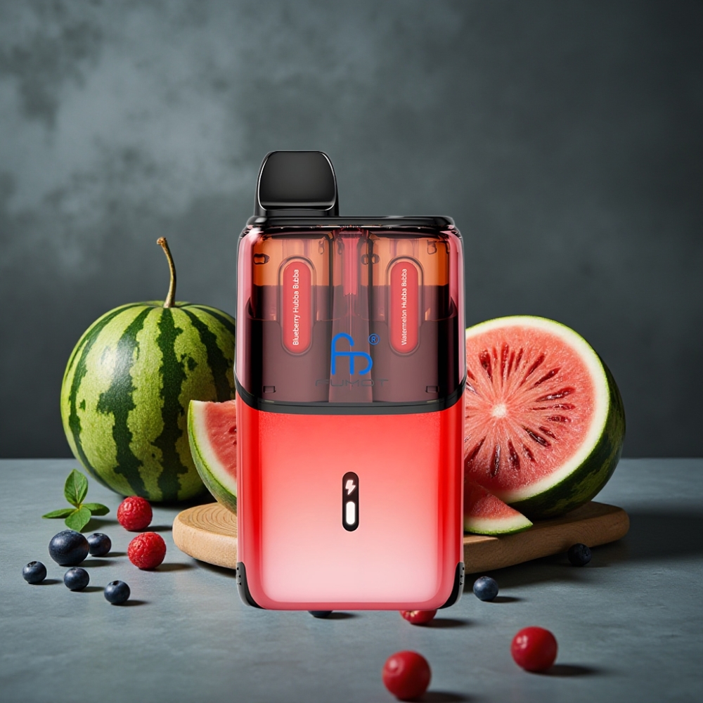 Fumot Ultra T32000 Dispositivo Descartável 32000 Puffs 24ml Sabor Mirtilo Hubba Bubba - Melancia Hubba Bubba Fumot Ultra T32000 Dispositivo Descartável 32000 Puffs 24ml Sabor Mirtilo Hubba Bubba - Melancia Hubba Bubba