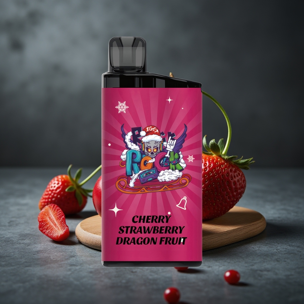 IGET Bar 3500 Puffs 1400 mAh Cereja Morango Fruta do Dragão PC+ALU IGET Bar 3500 Puffs 1400 mAh Cereja Morango Fruta do Dragão PC+ALU