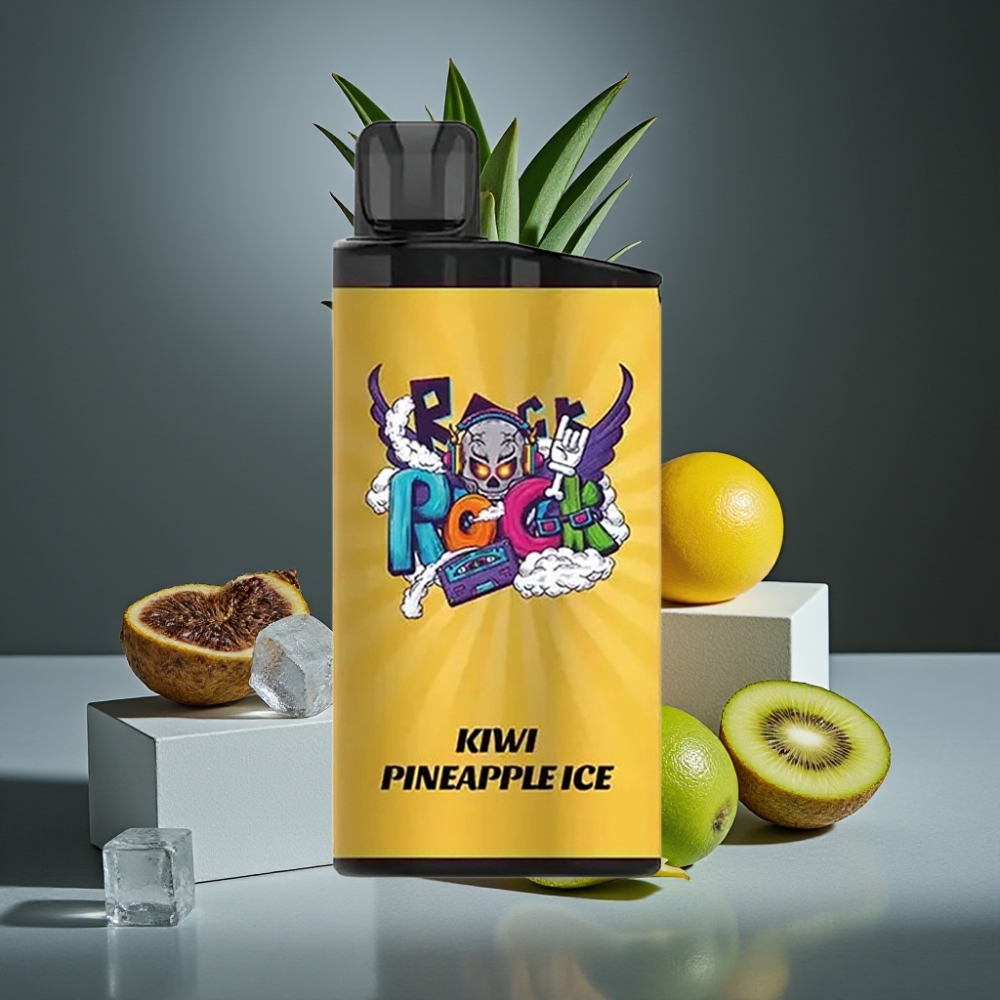 IGET Bar 3500 Puffs Sabor Kiwi Abacaxi Gelo com Bateria 1400 mAh e Bobina Mesh 1.2 Ohm