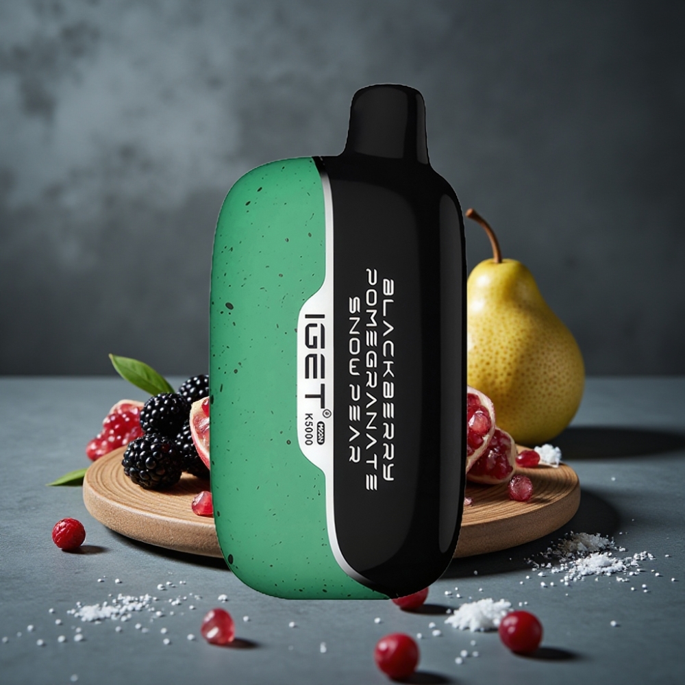 IGET Moon K5000 Puffs Descartável 81.5g Blackberry Romã Pêra Neve Mesh 1.35 Ohm IGET Moon K5000 Puffs Descartável 81.5g Blackberry Romã Pêra Neve Mesh 1.35 Ohm