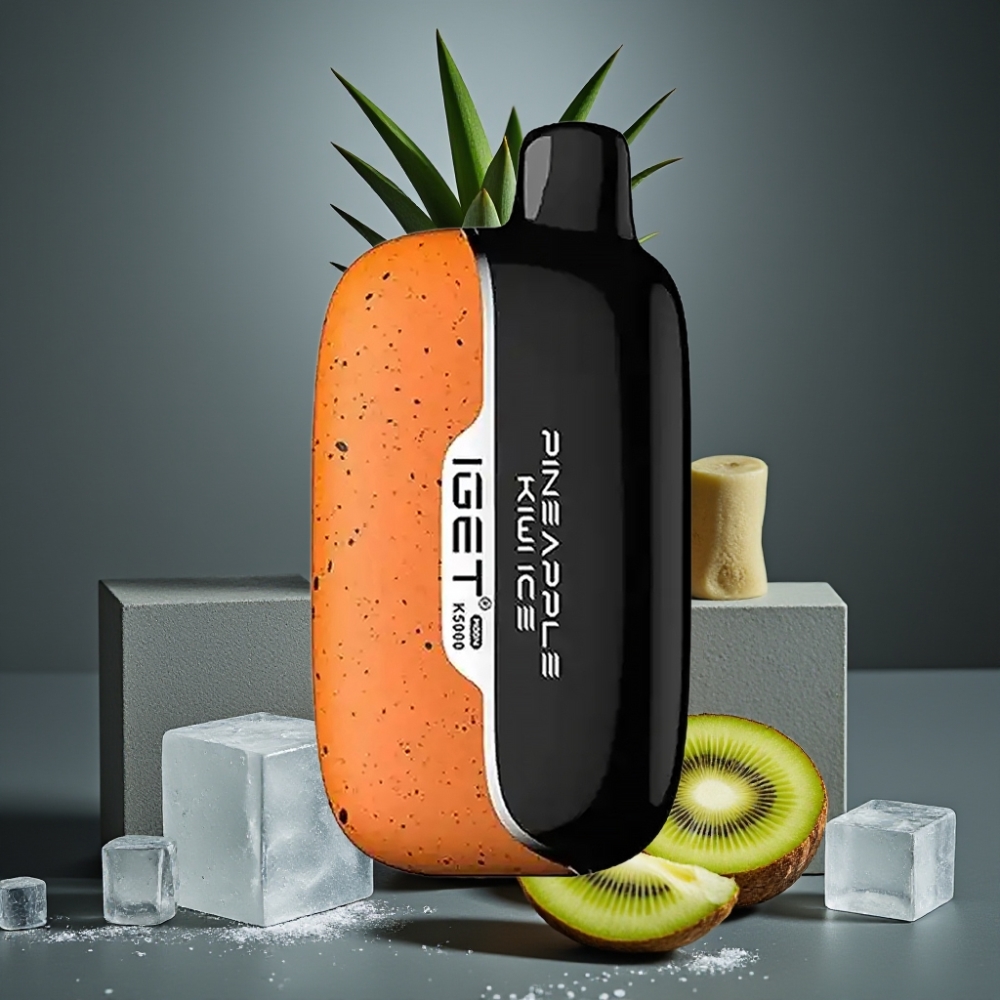 IGET Moon K5000 Puffs Disposable Vape Abacaxi Kiwi Gelo PC Mesh Coil 1.35 Ohm 81.5g IGET Moon K5000 Puffs Disposable Vape Abacaxi Kiwi Gelo PC Mesh Coil 1.35 Ohm 81.5g
