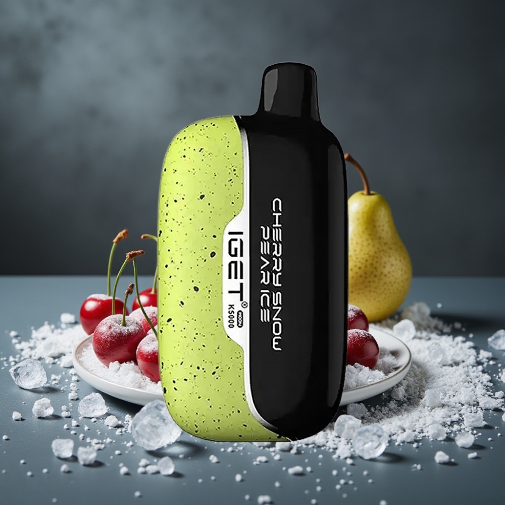 IGET Moon K5000 Puffs Disposable Vape Cereja Pera Neve Gelo – 81.5g, 1.35 Ohm, 49.5x25.3x99.4 mm IGET Moon K5000 Puffs Disposable Vape Cereja Pera Neve Gelo – 81.5g, 1.35 Ohm, 49.5x25.3x99.4 mm