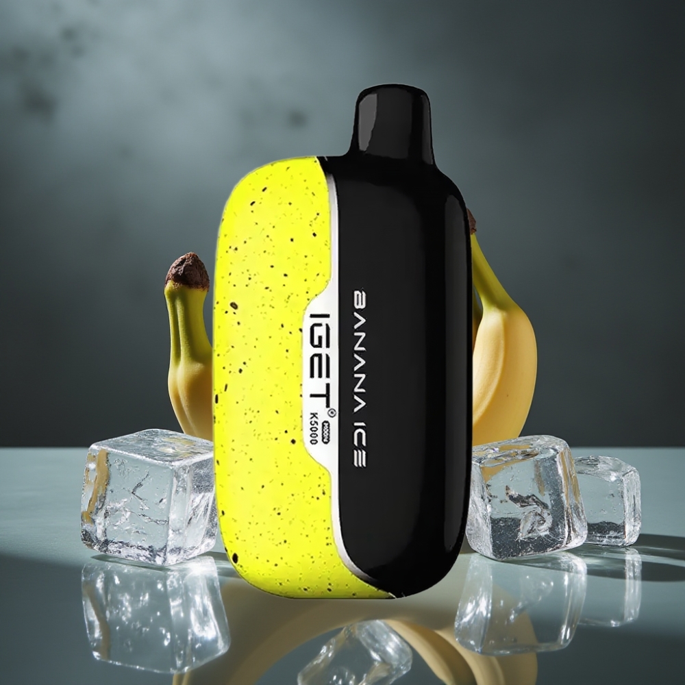 IGET Moon K5000 Puffs Disposable Vape Gelo de Banana 81.5g 1.35 Ohm Mesh IGET Moon K5000 Puffs Disposable Vape Gelo de Banana 81.5g 1.35 Ohm Mesh