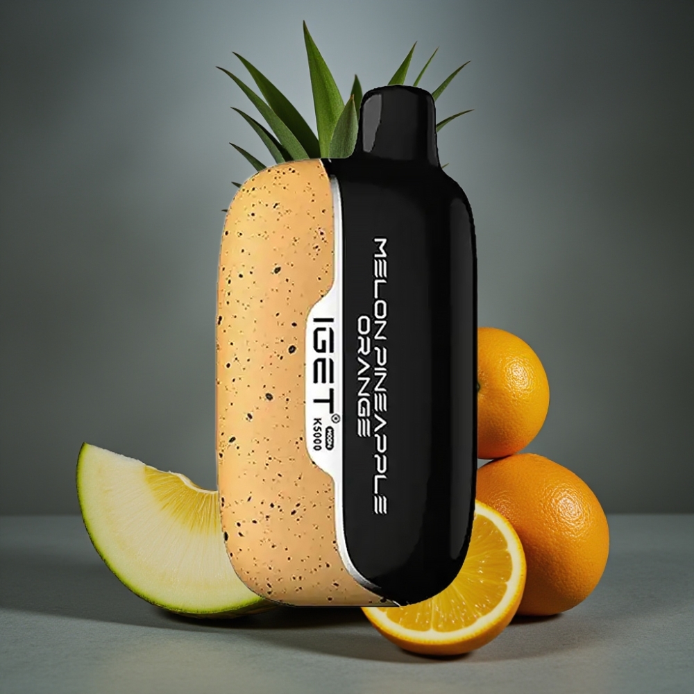 IGET Moon K5000 Puffs Disposable Vape Melão Abacaxi Laranja 81.5g PC 1.35 Ohm 49.5x25.3x99.4mm IGET Moon K5000 Puffs Disposable Vape Melão Abacaxi Laranja 81.5g PC 1.35 Ohm 49.5x25.3x99.4mm
