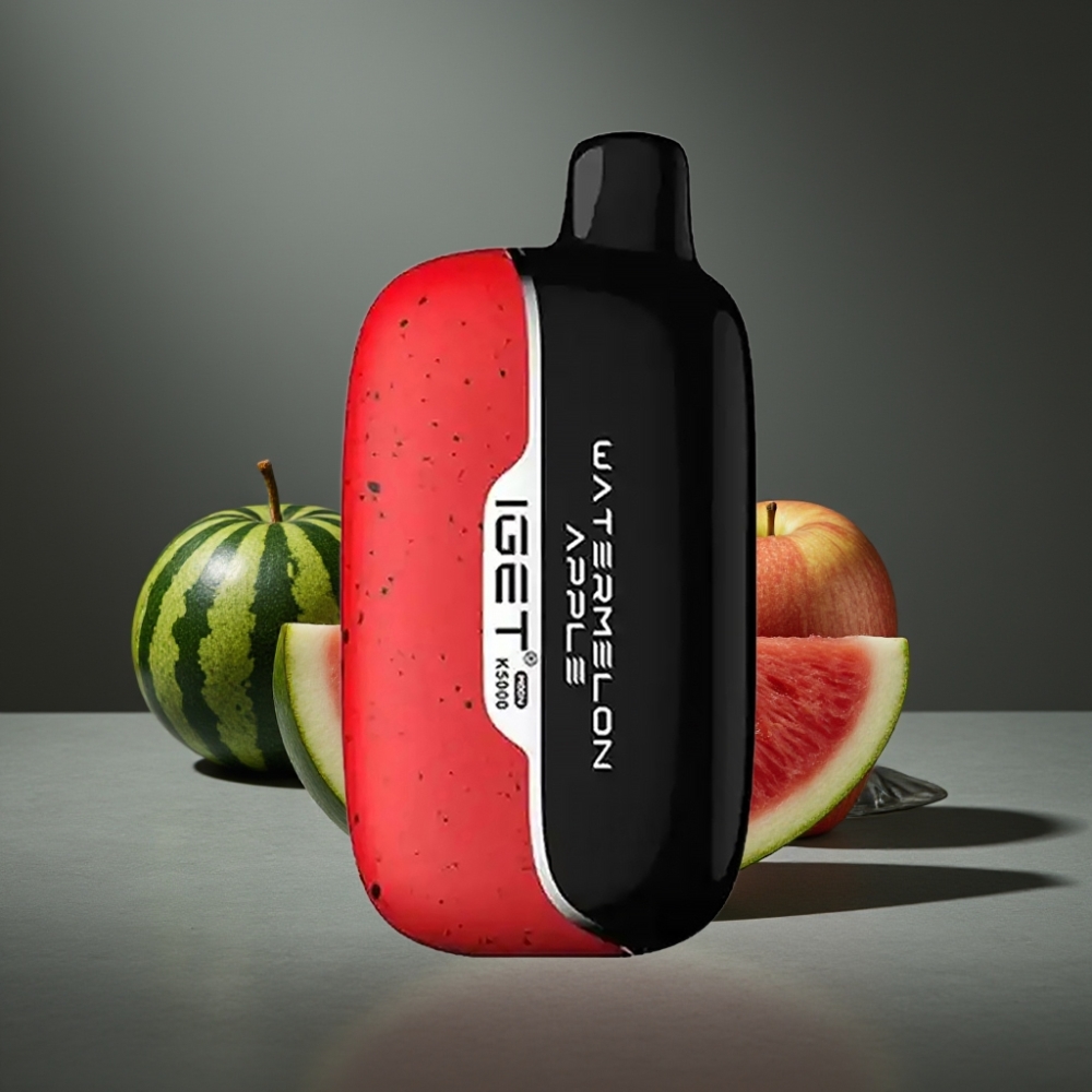 IGET Moon K5000 Puffs Disposable Vape Melancia Maçã 81.5g PC 1.35 Ohm Mesh Coil IGET Moon K5000 Puffs Disposable Vape Melancia Maçã 81.5g PC 1.35 Ohm Mesh Coil