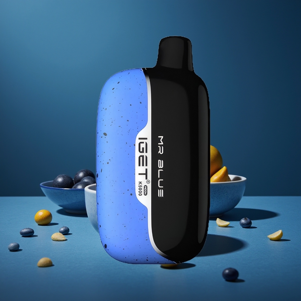 IGET Moon K5000 Puffs Disposable Vape Mr Blue 81.5g PC 1.35 Ohm 49.5x25.3x99.4mm IGET Moon K5000 Puffs Disposable Vape Mr Blue 81.5g PC 1.35 Ohm 49.5x25.3x99.4mm