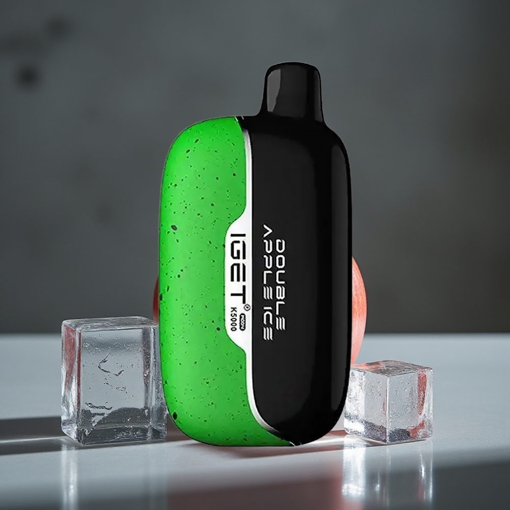 IGET Moon K5000 Puffs Double Maçã Ice Disposable Vape PC 1.35 Ohm Mesh Coil 81.5g IGET Moon K5000 Puffs Double Maçã Ice Disposable Vape PC 1.35 Ohm Mesh Coil 81.5g