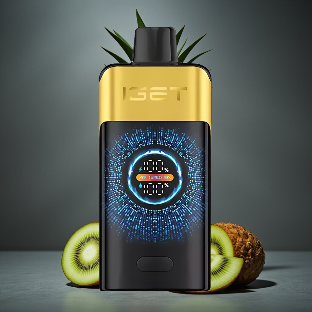 IGET ONE 12000 Puffs Disposable Vape Kiwi Abacaxi, Tela Colorida Curvada, 2700 mAh, 0.6 ohm Dual Mesh IGET ONE 12000 Puffs Disposable Vape Kiwi Abacaxi, Tela Colorida Curvada, 2700 mAh, 0.6 ohm Dual Mesh