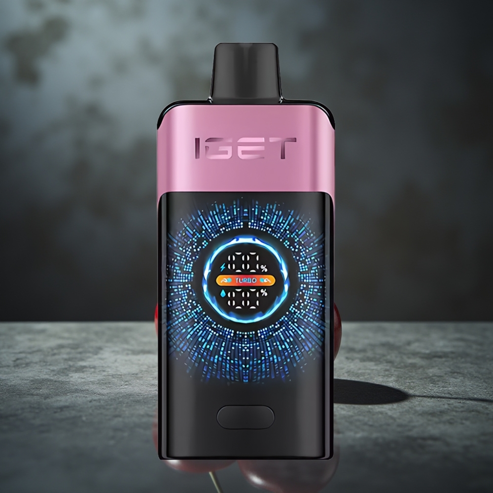 IGET ONE 12000 Puffs Disposable Vape Monster Cereja com Tela Colorida Curva e Bateria 2700 mAh IGET ONE 12000 Puffs Disposable Vape Monster Cereja com Tela Colorida Curva e Bateria 2700 mAh