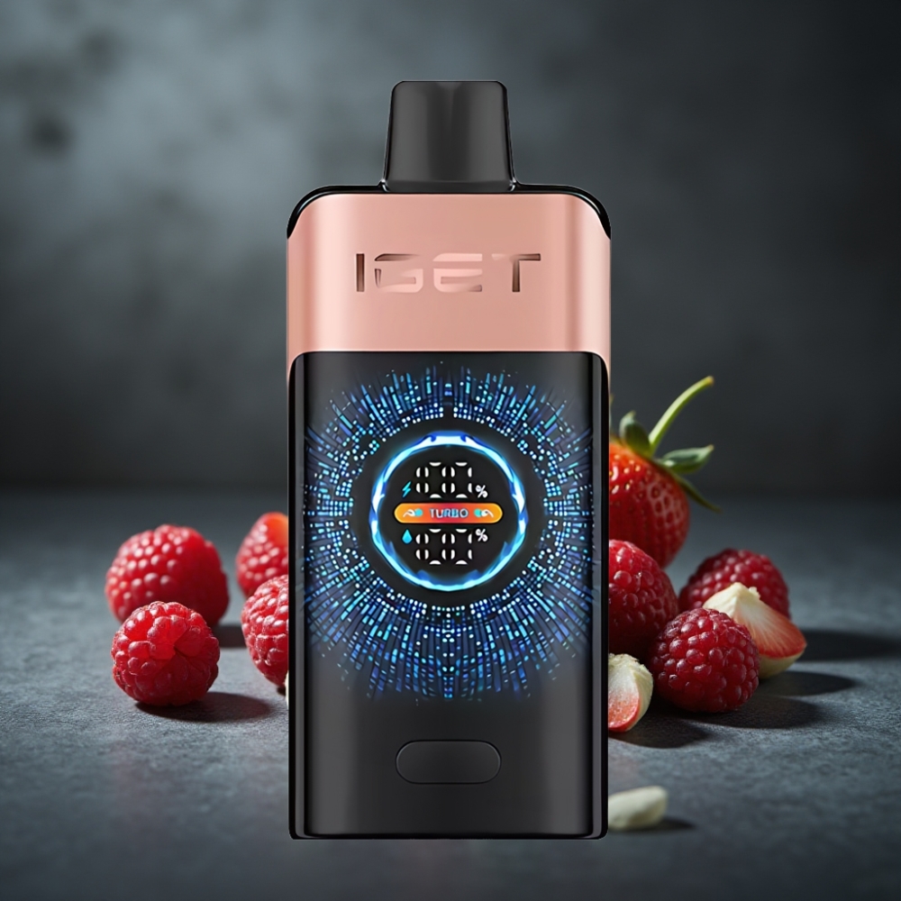 IGET ONE 12000 Puffs Disposable Vape Morango Framboesa, Tela Colorida Curva, 2700 mAh, 0.6 ohm Dual Mesh Coil IGET ONE 12000 Puffs Disposable Vape Morango Framboesa, Tela Colorida Curva, 2700 mAh, 0.6 ohm Dual Mesh Coil