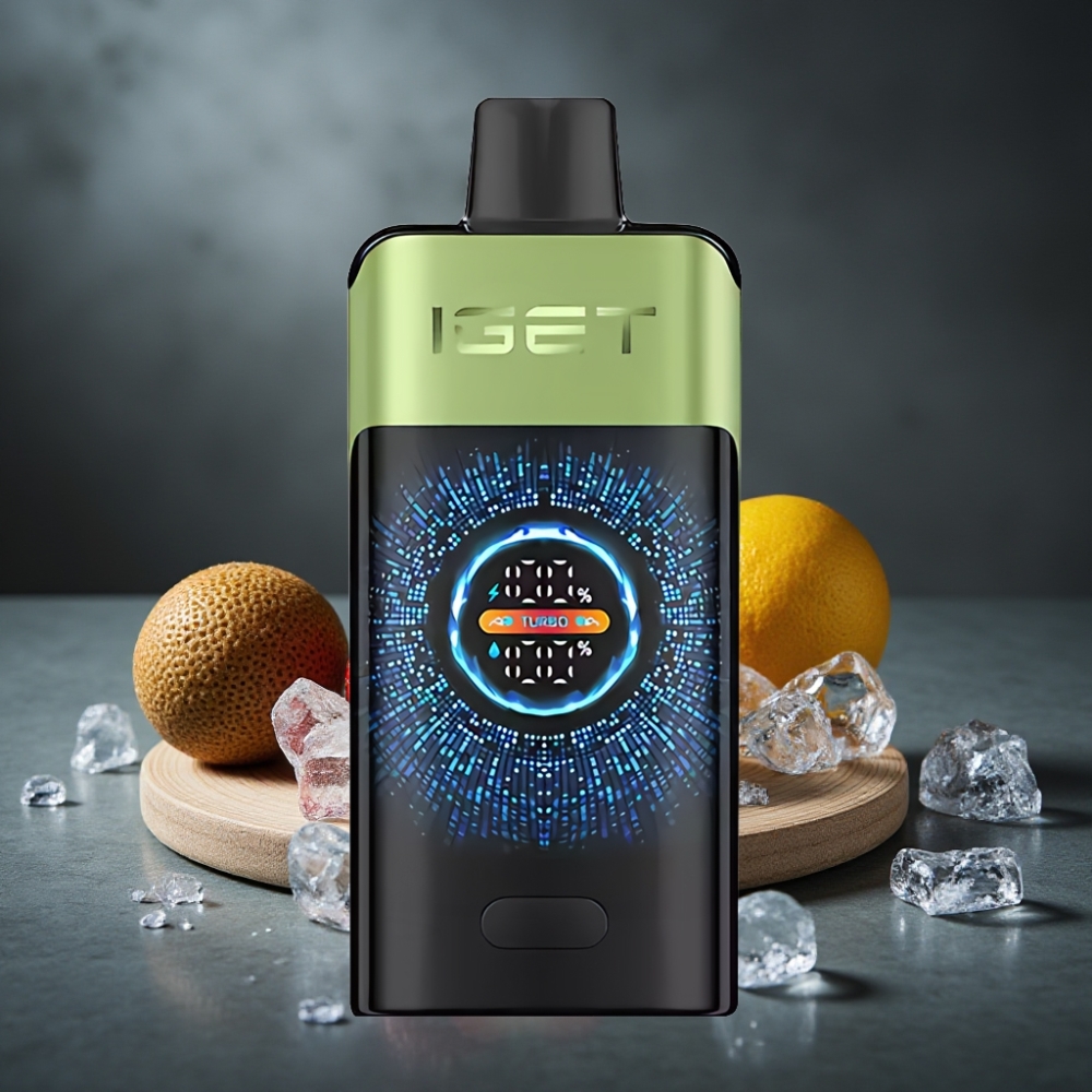 IGET ONE 12000 Puffs Disposable Vape Morango Kiwi Gelo, 2700 mAh, Tela Colorida Curva IGET ONE 12000 Puffs Disposable Vape Morango Kiwi Gelo, 2700 mAh, Tela Colorida Curva