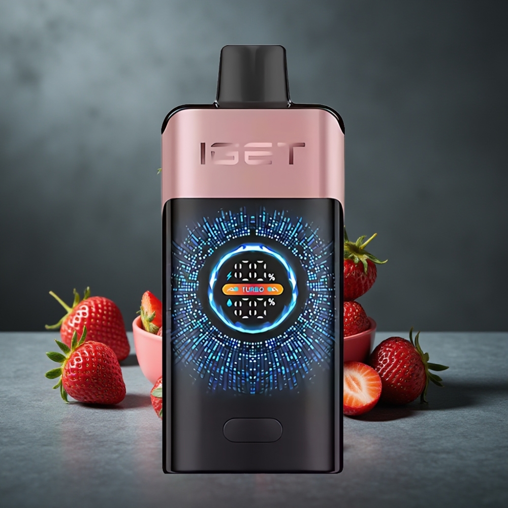 IGET ONE 12000 Puffs Disposable Vape Tela Curva Grande Sabor Morango Chupa Chups 2700mAh IGET ONE 12000 Puffs Disposable Vape Tela Curva Grande Sabor Morango Chupa Chups 2700mAh